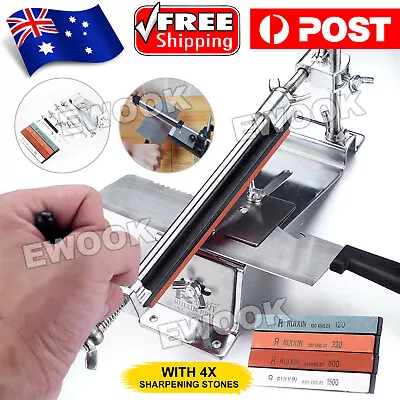 $32.95 • Buy Professional Kitchen Sharpening System Fix-angle Knife Sharpener With 4 Stones