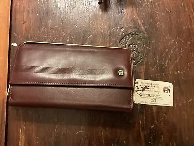 Vintage  Etienne Aigner  Genuine Leather Checkbook Wallet • $18