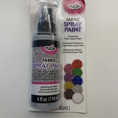 Tulip Fabric Spray Paint 4oz-118ml Non Toxic - Sparkling Star Glitter • £13.50