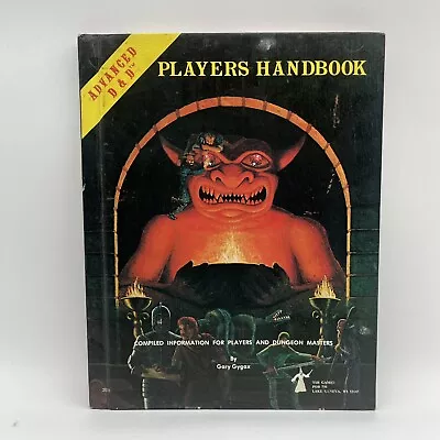 AD&D Dungeons & Dragons Players Handbook Gary Gygax 1980 1st Ed 6th Print Nice • $120