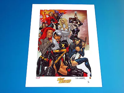 X-Women United Lithograph Signed By Salvador Larroca Limited To 350 X-Men Marvel • $69.95