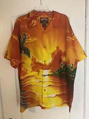 Margaritaville Jimmy Buffet XL Hawaiian Shirt Button Up Imported Tequila Sunset • $32.99