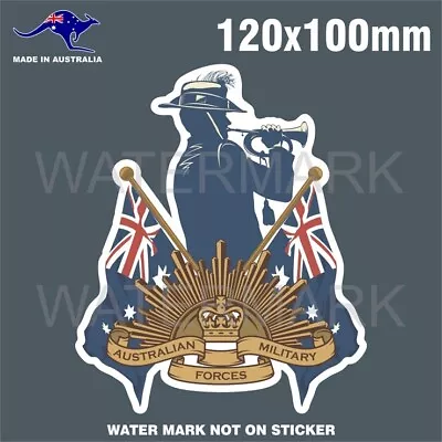Lest We Forget Anzac Sticker Australian Military Served Army Navy Raaf Rising Su • $5.99