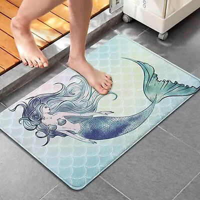 Twyt Decor Mermaid Imitation Cashmere Bathroom Mat Rug - 20 X32   • $42.10