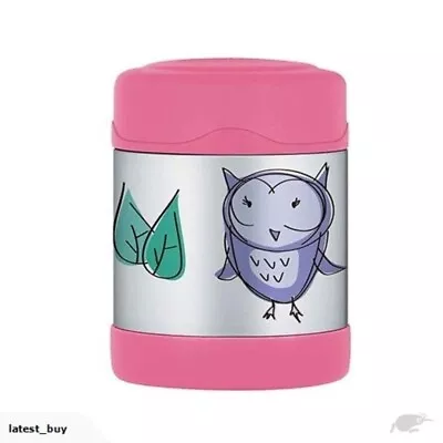 New THERMOS Funtainer Kid Stainless Vacuum Insulated Food Jar Owls Pink 290ml • $27.75