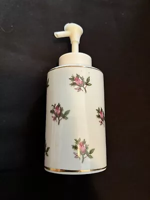 Decorative Vintage I.W. Rice (IRice) Pink Roses  Soap Dispenser - Japan • $10