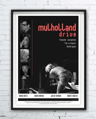 MULHOLLAND DRIVE Polish Poster -- Print David Lynch Naomi Watts Laura Harring • $62