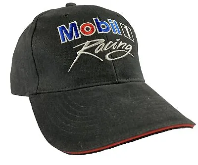 Mobil 1 One Official Motor Oil NASCAR Hat Cap Drag Indy Race Pegasus Black Cap • $13.49