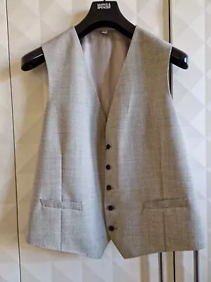 Autograph Fine Wool Worsted Waistcoat - Puppydog Check 46  Chest. Nwt • £19.95