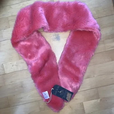 Bnwt Jack Wills  Faux Fur Pink Shawl - Super Soft - Pink. Rrp £40 • £15.99