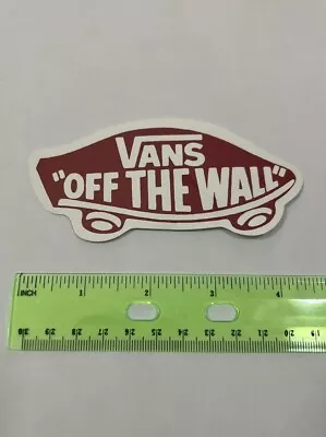 Vans Off The Wall Skateboard 4  Wide Vinyl Decal Sticker • $5.97