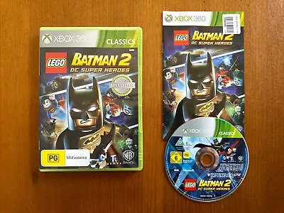 Lego Batman 2 Dc Super Heroes (pg) Xbox 360 Includes Manual Pal Oz Seller • $9.95