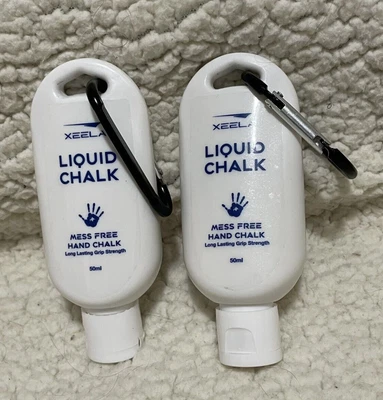 $16.95 • Buy Xeela Travel Liquid Chalk 50ml (x2) – Mess Free Hand Chalk Grip Crossfit Gym NEW