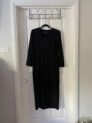 Backstage Polyester Viscose Black Dress Size 14 • $42.75