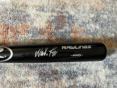 WADE BOGGS Autographed Black Rawlings Pro Bat With BECKETT AUTHENTICITY HOF 2005 • $200