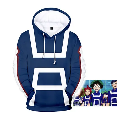 $20.99 • Buy My Hero Academia Boku Izuku Shoto Costume Hoodie Jacket Sweater Sweatshirt Coat