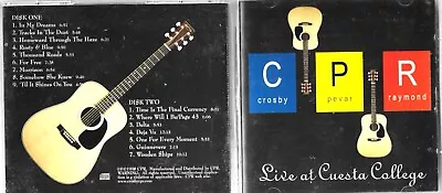 Cpr David Crosby Jeff Pevar James Raymond  Live At Cuesta College Cd • £1