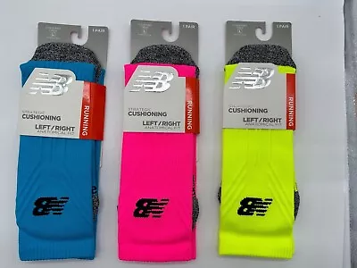  New Balance  Running Strategic Crew Socks Anatomical Fit Mens/ Women  Large  • $8