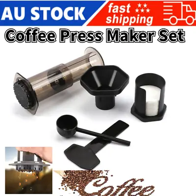 Coffee Press Maker Set For Aeropress ＆ 350 Filters  Simple Practical Washable AU • $36.88