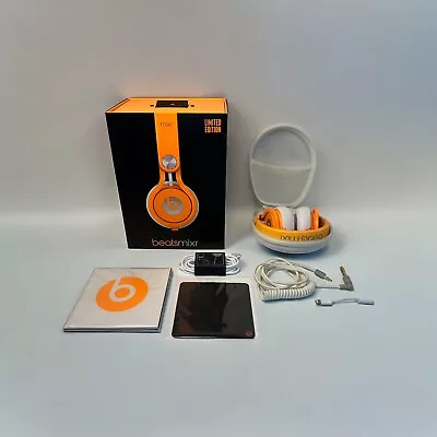 Beats Mixr By Dr Dre David Guetta Limited Edition Headphones Orange • $109.97