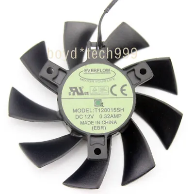 Fan For EVGA GTX650 GTX650TI Graphics Card Cooler 75mm 2pin EVERFLOW T128015SH • $9.56