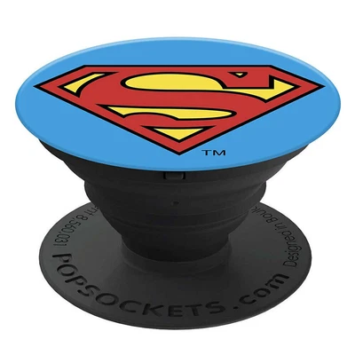 $19 • Buy PopSockets Superman Swappable PopGrip Licensed Universal Holder W/Base For Phone