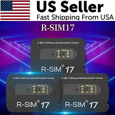 R-SIM17 2024 RSIM Nano Unlock Card For IPhone 13 12 11 Pro Max X XR IOS15 RSIM17 • $8.39