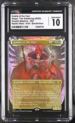 KAALIA OF THE VAST Double Masters Borderless Foil CGC 10 MTG EDH [Nostalgium] • $199.99