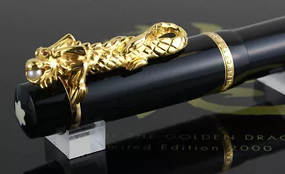 Montblanc Year Of The Golden Dragon 2000 Fountain Pen #1996/2000 • $6500