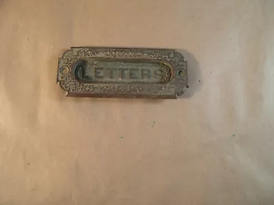 Embossed Brass Letter Mail Box Postal Slot Plate Door Letter Flap • $15