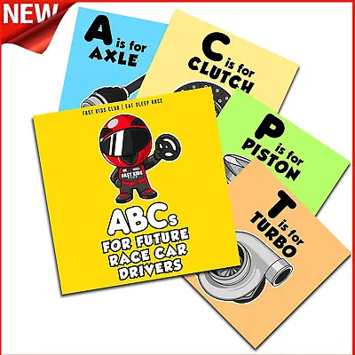 ABC'S  For Future Race Car Drivers Alphabet Book  ( Baby Book Children'S Book ） • £10.31