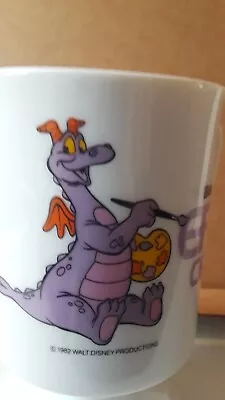 Vintage 1982 Disney Epcot Center Figment Purple Dragon Coffee Mug Pedestal  • $4.99