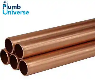 Copper Pipe/Tube 456810mm15mm22mm28mm35mm42mm54mm67mm Various Lengths • £2.50