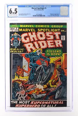 Marvel Spotlight #5 - Marvel 1972 CGC 6.5 Origin And 1st App Of Ghost Rider • $1249