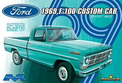 Moebius/Model King 1/25 Ford F-100 Custom Cab Short Bed 1969 MOE1227 • $29.99