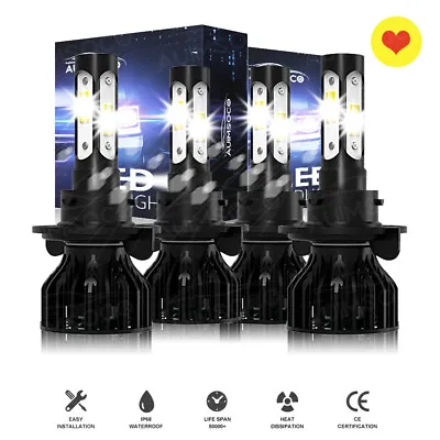 For 2017 2018 2019-2021 F250 F350 8000K LED High+Low Beam Headlight Lights Bulbs • $34.19