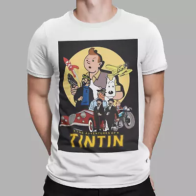 £6.99 • Buy Tintin T-Shirt Graphic Tin Tin 60s 70s 80s Classic Retro Comic Book