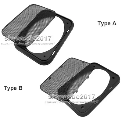 2x For 4x6 Inch Speaker Dust Grill Cover ABS Decorative Circle Frame Metal Mesh • $6.98
