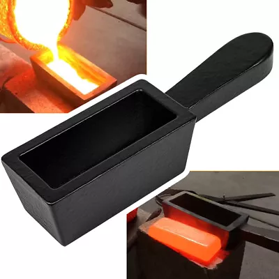 25oz Cast Iron Loaf Bar Ingot Mold For Melting Gold Silver Copper Scrap Aluminum • $37.89