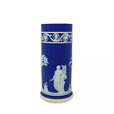 Wedgwood Dark Blue Jasperware Spill Vase • $57