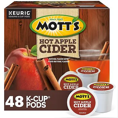 Motts Hot Apple Cider Keurig K-Cup Pod 48 Count • $27.99