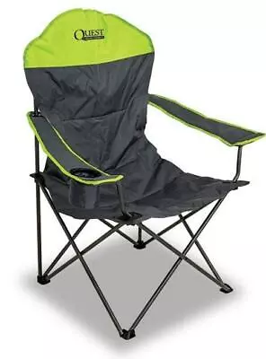 Quest Autograph Concert Folding Camping Chair In Grey And Green • £29.99
