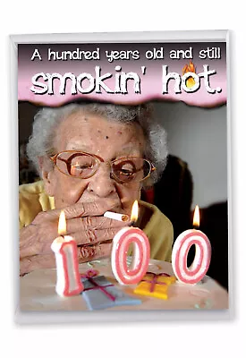 Funny 100th Milestone Birthday Card (8.5 X 11 Inch) - 100 Still Hot J8060MBG-US • $9.98