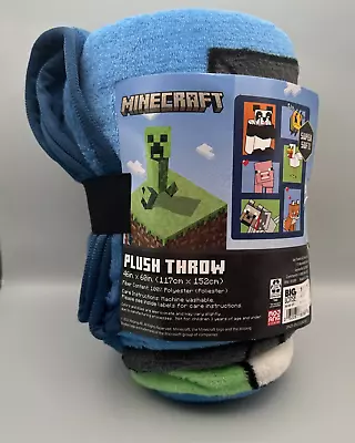 Minecraft Plush Throw Blanket 46x60  New • $12