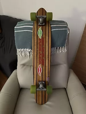 Vintage 1970s SIMS Taperkick Skateboard W/ Tracker Trucks SIMS Snakes Green • $800