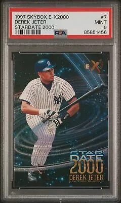 Derek Jeter 1997 Skybox E-X 2000 Stardate 2000 #7 Insert PSA 9 • $75