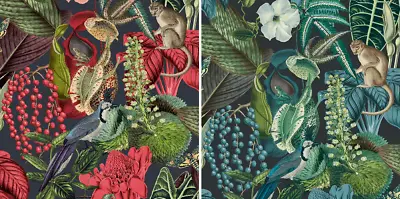 Grandeco Life Jungle Fever Amazon Tropical Luxury Wildlife Wallpaper 2 Colours • £16.09