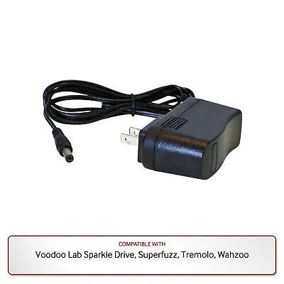 9V Power Supply For Voodoo Lab Sparkle Drive Superfuzz Tremolo Wahzoo • $19.99