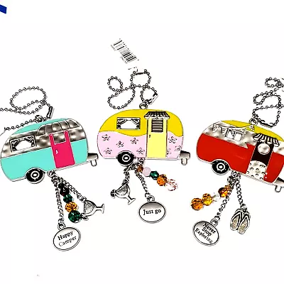 Ganz Retro Vintage Airstream Rv Enamel Metal Charm Keychains 3 Pack • $14.95