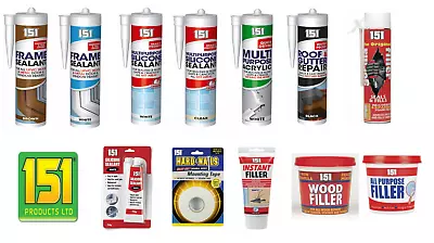 151 General Purpose Silicone Sealants Caulk Filler Glue Strong Adhesive • £5.99